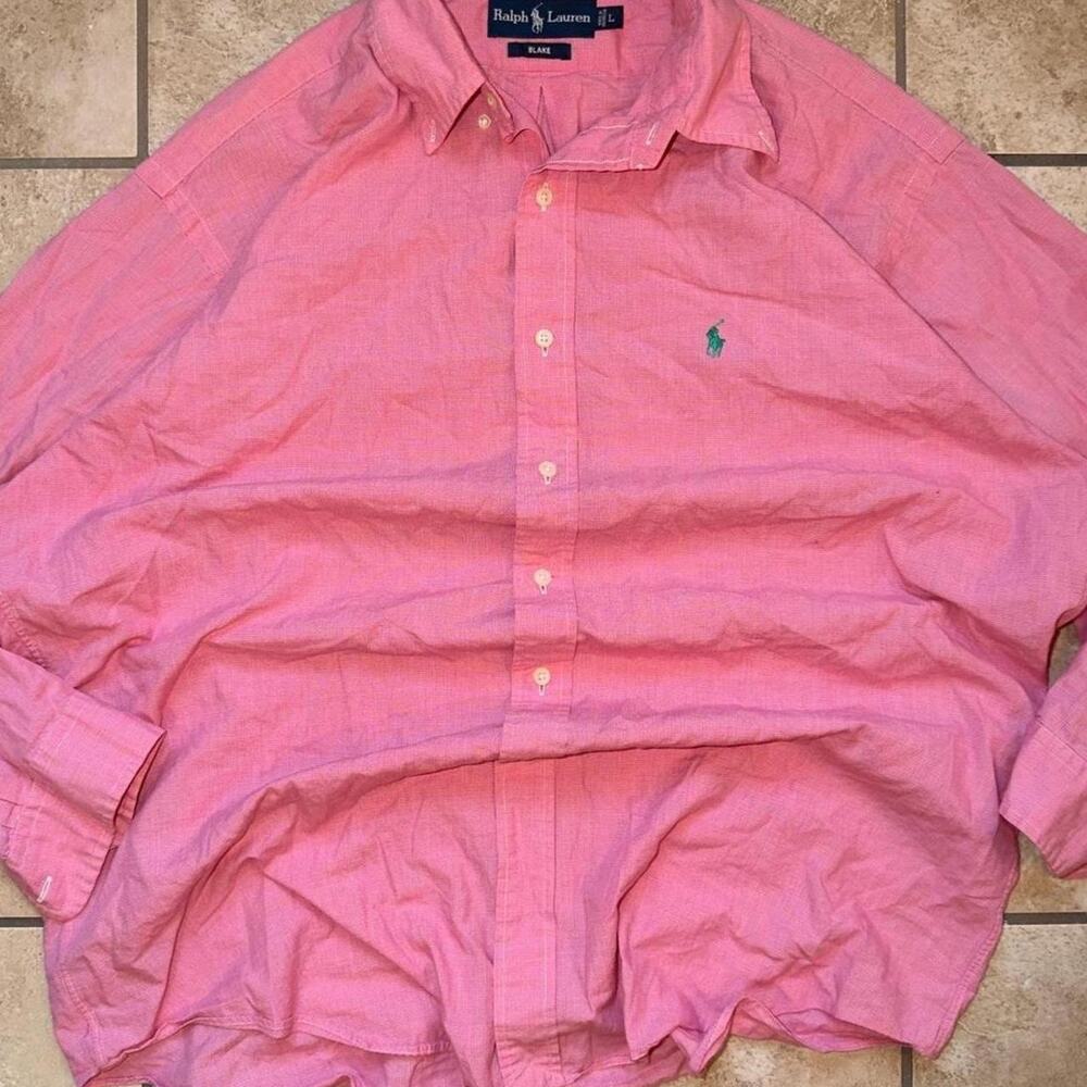 Ralph Lauren Blake Long Sleeve Dress Shirt - Size L